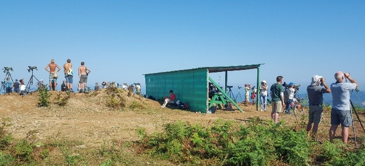 (Georgië). Foto van - Lars Buckx.
Vogelobservartie hut en telpost